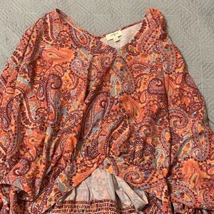 Colorful flowy shirt